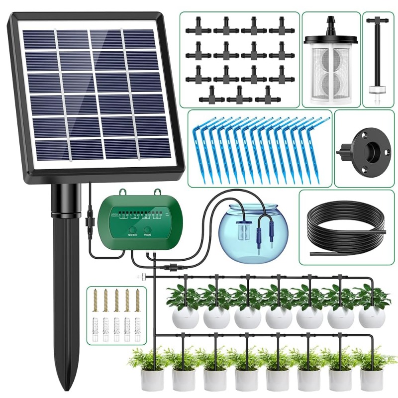 Automatic Plant Waterer - Solar Intelligent Irrigation Kit 6V 2W