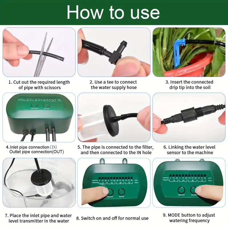 Solar Intelligent Irrigation K - Automatic Plant Waterer ulasan dan harga